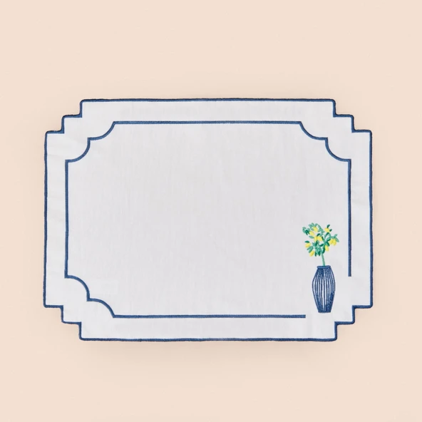 Soft Lime Amerikan Servis - Beyaz - 30x50 cm - Resim 3