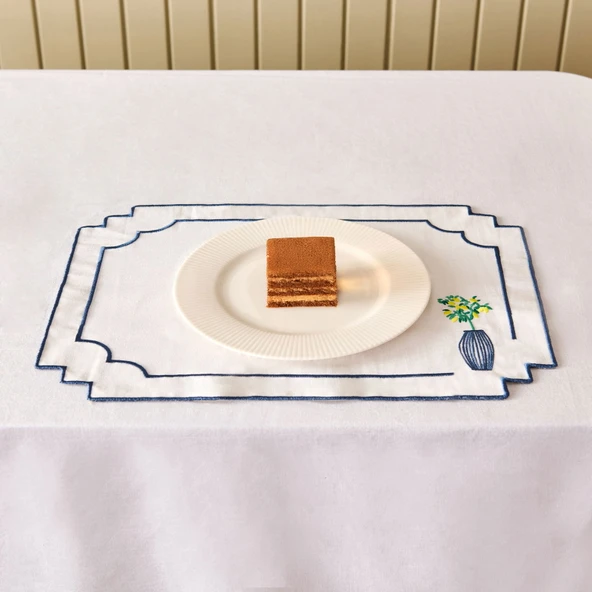 Soft Lime Amerikan Servis - Beyaz - 30x50 cm ürün görseli