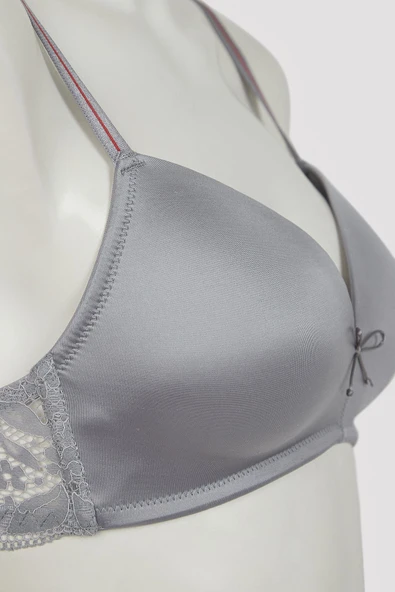 Penti Cosy Parlak Mikro Balensiz Gri Sütyen - 4