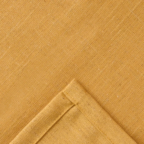 Soft Bella Keten Masa Örtüsü - Hardal - 140x200 cm - 2