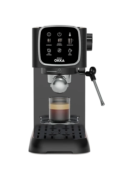 OK0034-05 Arzum Okka Espresso Solo Yarı Otomatik Espresso Makinesi - Krom