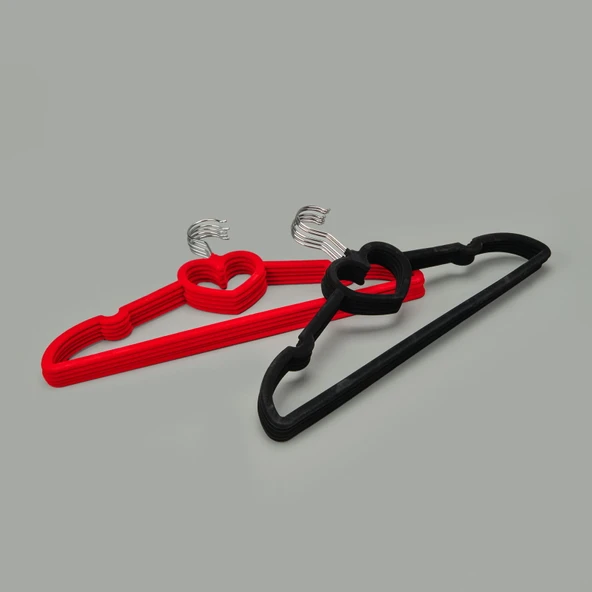 5'li Kadife Askı - Asorti - 42 cm - 2
