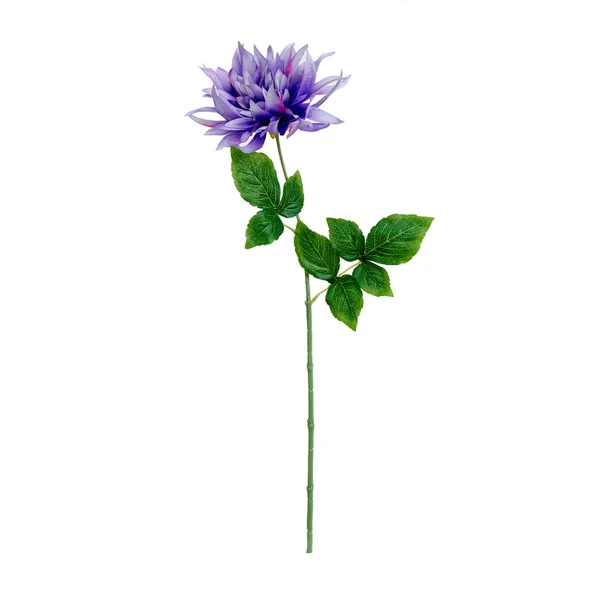 Dekoratif Dahlia Mor Yapay Çiçek - 64 cm - Resim 2