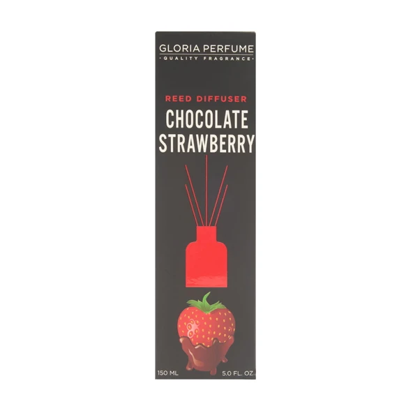 Perfume Chocolate Strawberry Bambu Çubuklu Oda Kokusu - Şeffaf - 150 ml