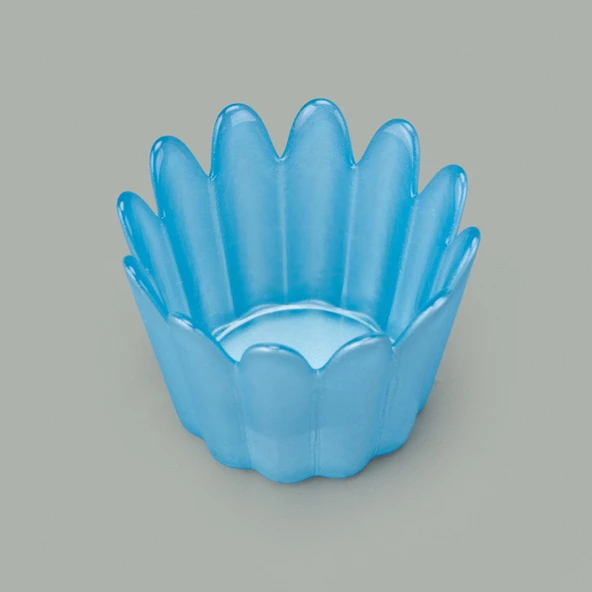 Deco Tulu Mumluk - Mavi - 9 cm - Resim 3