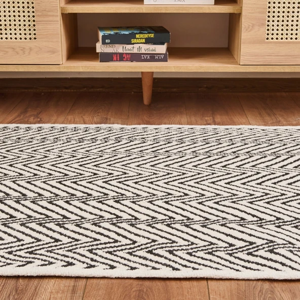 Soft Pirn Halı - Siyah - 80x150 cm - Resim 2