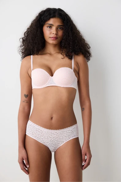 Penti Pop Up Lace Pembe Dantel Sütyen