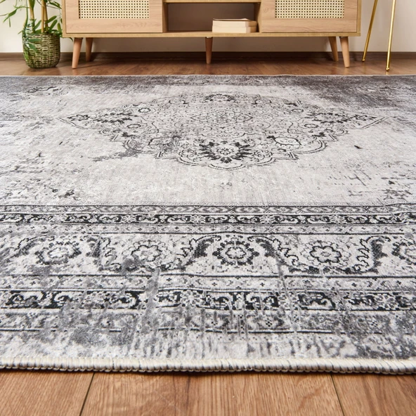 Soft Allon Halı - Gri - 160x230 cm - Resim 2