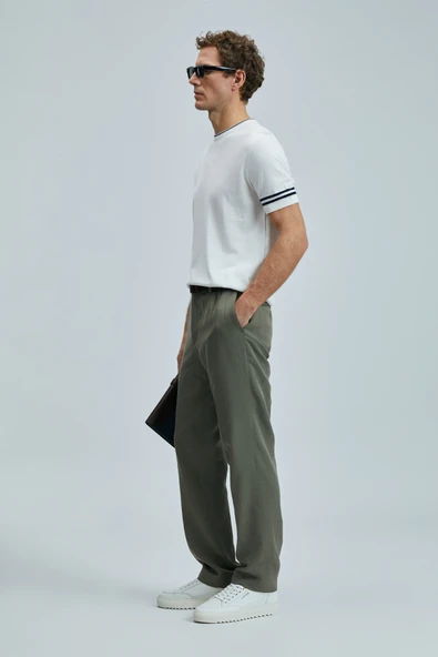 Lufian 111090111 Robert Erkek İpek Karışımlı Kazak T- Shirt Erkek Tişort - 6