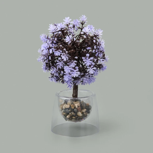 Dekor Yapay Top Ağaç - Asorti - 20x15 cm - Resim 3