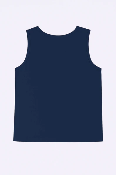 Erkek Kaptan Baskılı %100 Pamuk Kolsuz T-shirt - Resim 6