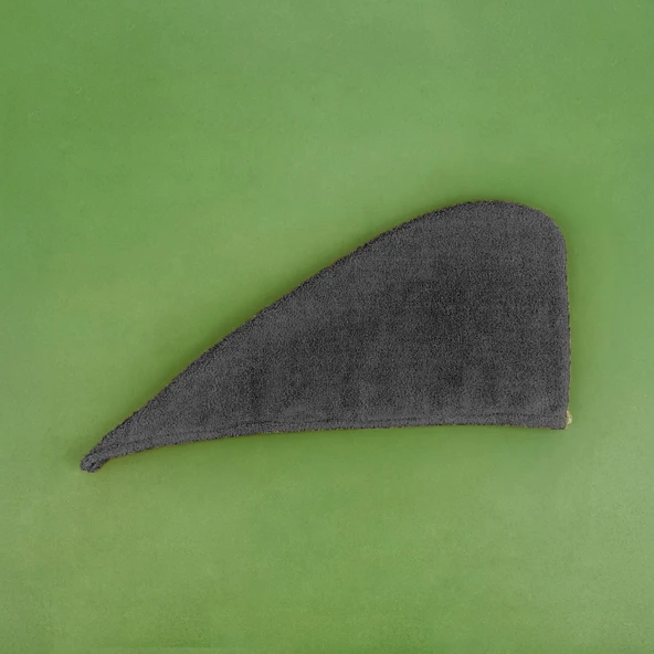 Mikrofiber Saç Havlusu - Antrasit - 57x27 cm - 2