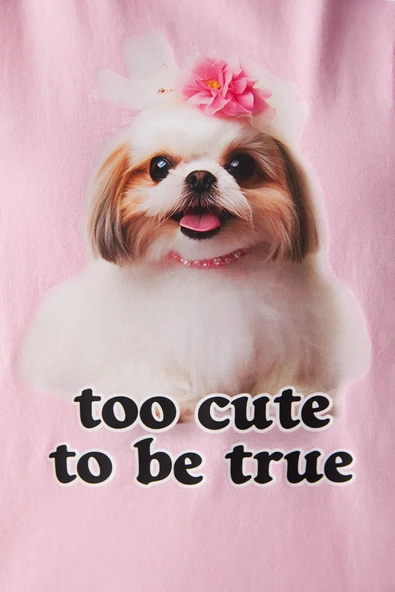 Penti Think Pink Tişört Pijama Üstü - 3