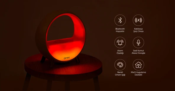 Omix MixLight Pro Kablosuz Şarjlı Akıllı Ambiyans Lambası - 5