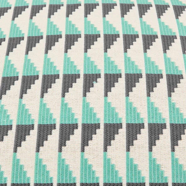 Soft Lalbahar Kırlent - Ekru / Mavi - 40x60 cm - Resim 3