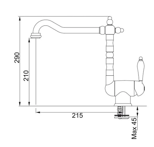 Franke Old England Window Bronz Eğilebilen Mutfak Eviye Bataryası - 2