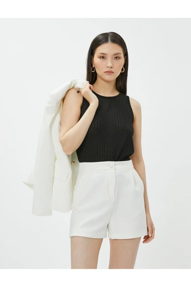 Koton Slim Fit Triko Atlet Halter Yaka