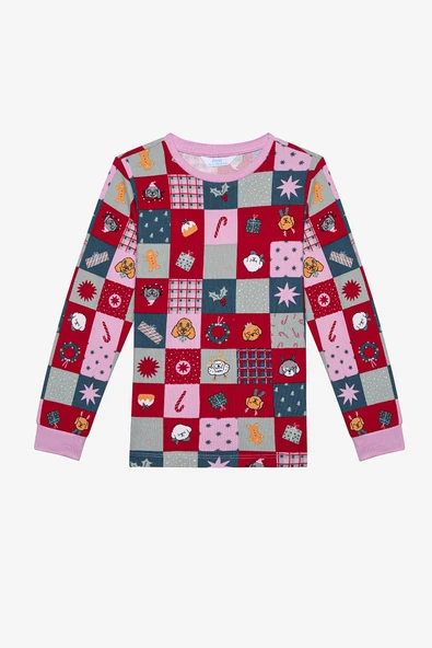 Penti Kız Çocuk Patchwork Çok Renkli Pijama Takımı - 2