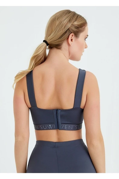 SUWEN Gri Cross Bralette - 2