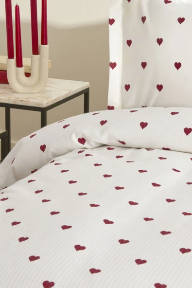 Karaca Home Amour Tek Kişilik Pike Takımı Kırmızı - 4