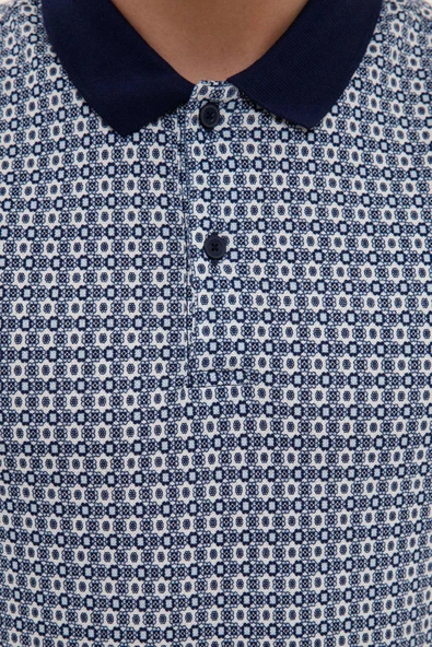 Pierre Cardin Lacivert Slim Fit Polo Yaka T-Shirt - 5