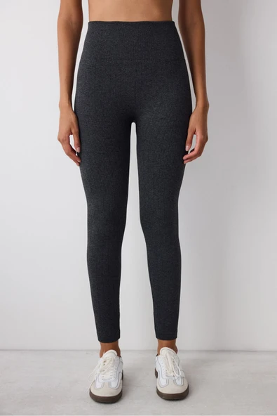 Penti Seamless Dikişsiz Koyu Gri Tayt - 2