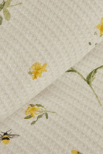 Karaca Home Emma %100 Pamuk Tek Kişilik Pike Takımı Sarı - 3