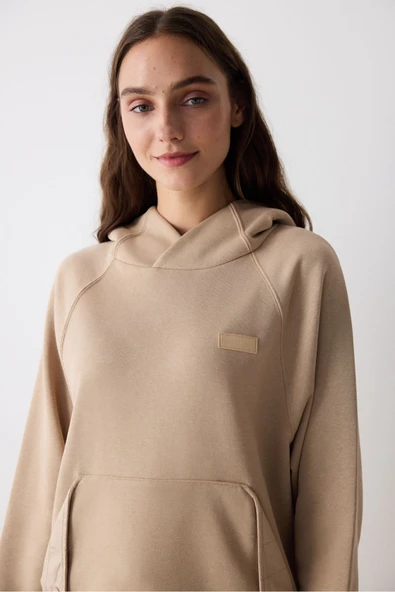 Penti Bej Kapitone Detay Marita Sweatshirt - Saude Koleksiyonu - 2