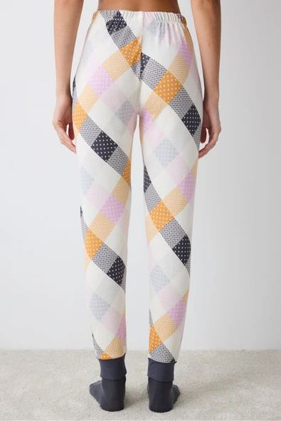Penti Colorful Gingham Termal Çok Renkli Pantolon Pijama Altı - 2