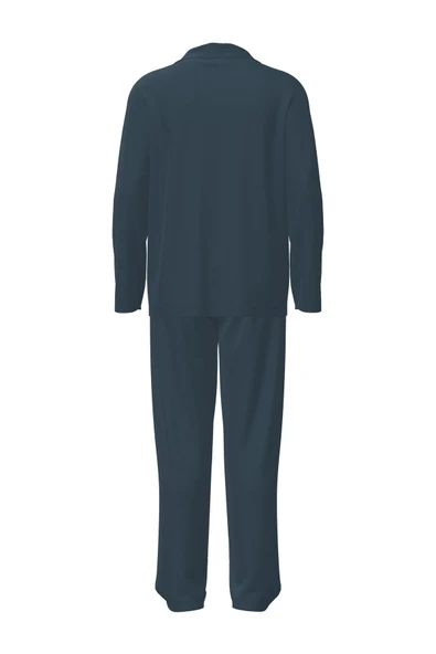 Penti Pamuklu Erkek Çocuk Footbunny Beyaz Düğmeli Gömlek Pijama Takımı - 4