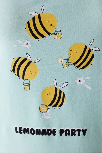 Penti Lemonade Party Mint Şortlu Pijama Takımı - 3