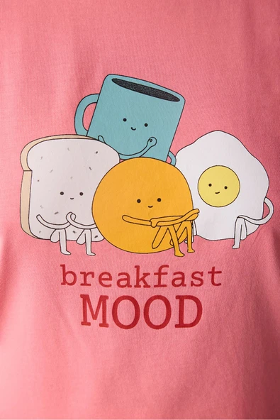 Penti Breakfast Mood Çok Renkli Pantolon Pijama Takımı - 3