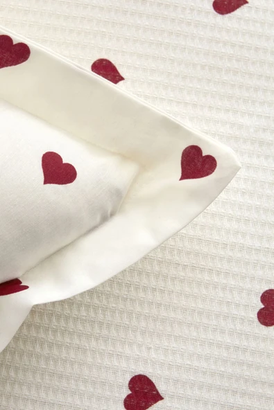 Karaca Home Amour Tek Kişilik Pike Takımı Kırmızı - 8