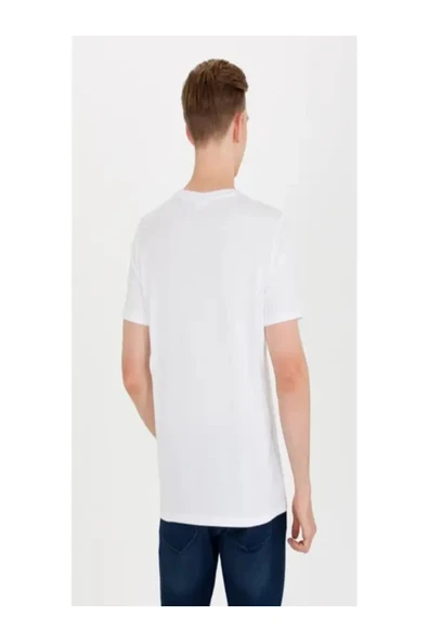 U.S. Polo Assn. U.S. Polo Assn. Erkek Beyaz Basic Tişört - 4