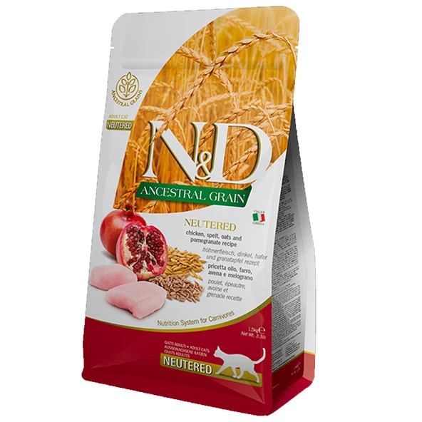 N&D Low Tavuklu Narlı Kısır Kedi Maması 1,5 Kg