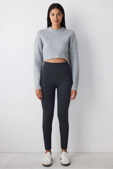 Penti Seamless Dikişsiz Koyu Gri Tayt - 3