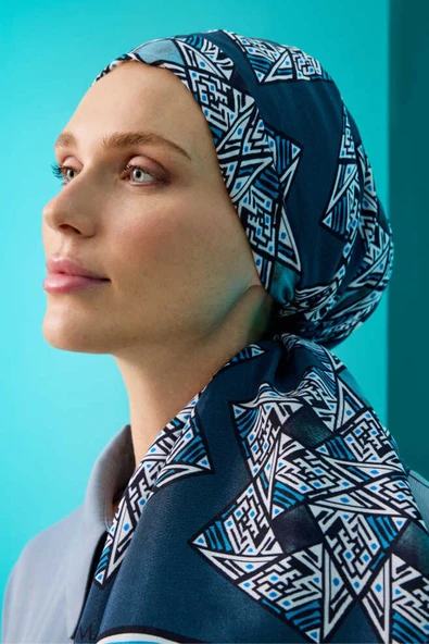 Imannoor İmannoor uçurtma parlak floş viskon şal - 3
