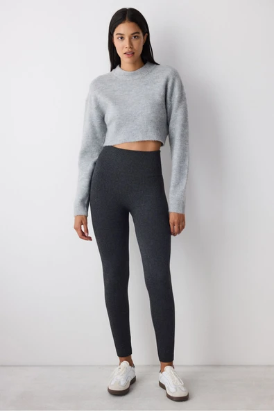 Penti Seamless Dikişsiz Koyu Gri Tayt - 4