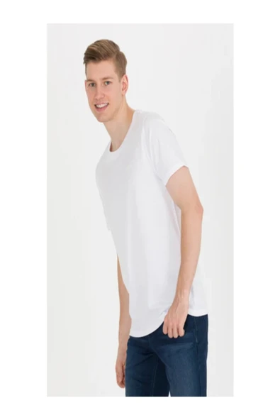 U.S. Polo Assn. U.S. Polo Assn. Erkek Beyaz Basic Tişört - 3