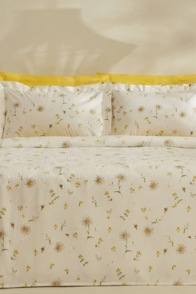 Karaca Home Emma %100 Pamuk Tek Kişilik Pike Takımı Sarı