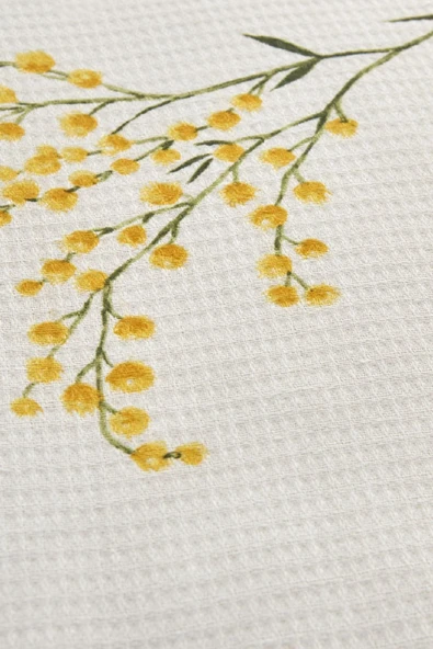 Karaca Home Loretta %100 Pamuk Tek Kişilik Pike Takımı Sarı - 4