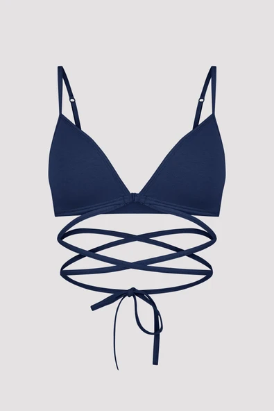 Penti Lacivert Bu4u Flex Strappy Balensiz Sütyen - 6