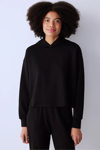 Penti Silky Feel Siyah Sweatshirt