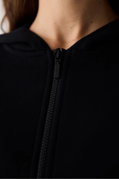 Penti Siyah Fermuarlı Mita Sweatshirt - Saude Koleksiyonu - 4