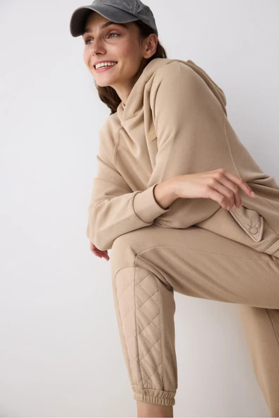Penti Bej Kapitone Detay Marita Sweatshirt - Saude Koleksiyonu - 5