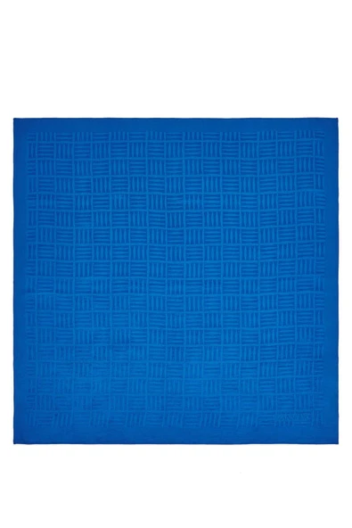 Imannoor İman Kare Mavi Naia Pamuk Eşarp