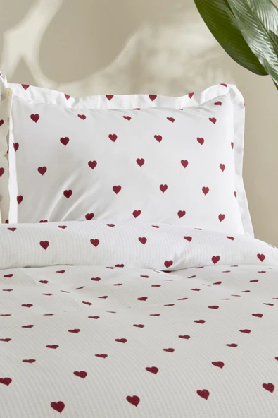 Karaca Home Amour Tek Kişilik Pike Takımı Kırmızı - 3