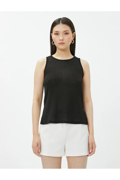 Koton Slim Fit Triko Atlet Halter Yaka - 3