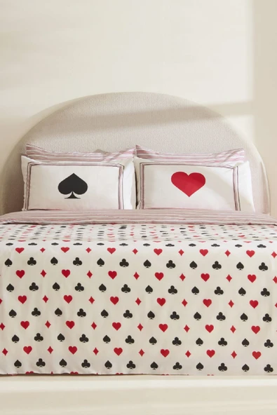 Sarah Anderson Chance Çift Kişilik Nevresim Takımı Beyaz