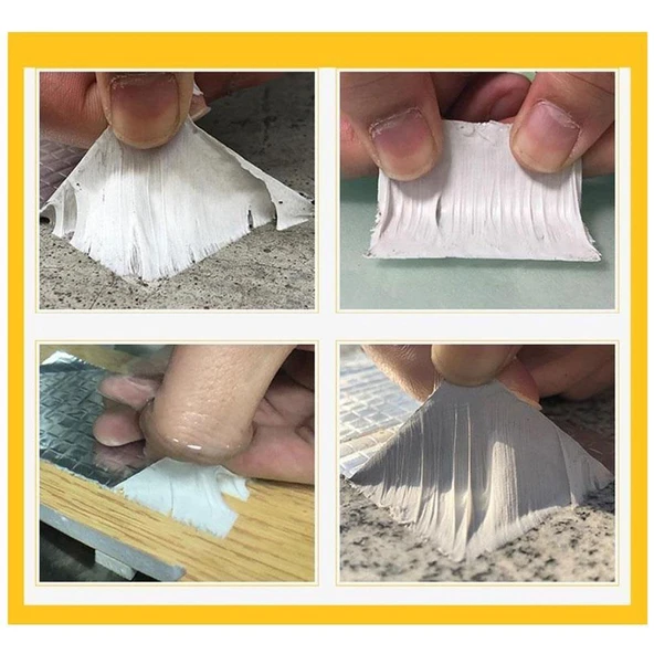 Çatı İzolasyon Bandı 2 METRE Su Sızdırmazlık Geçirmezlik Yalıtım Çamur Tamir Çatlak Boru Bant 96 mm - Resim 5